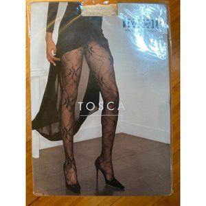 Wolford White Lace Tosca Tights Women's size Medium